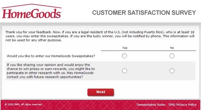 homegoods customer appreciation