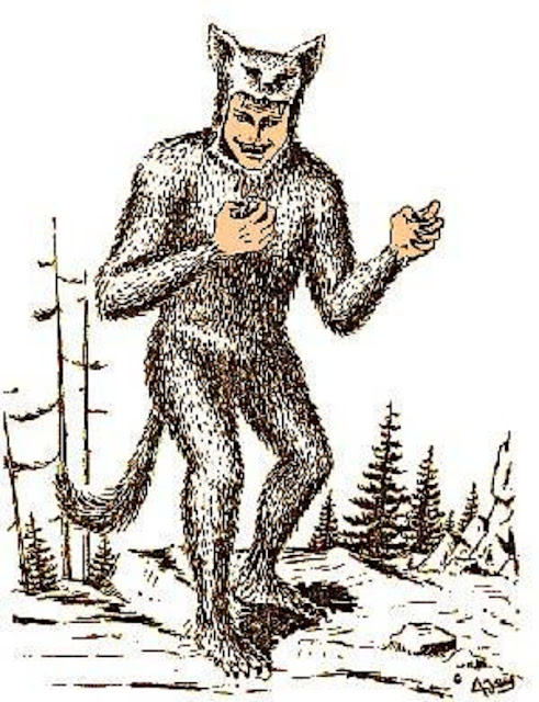Иллюстрация: мужчина в костюме Зверя