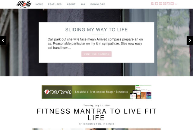 Molly Molly Blogger Template