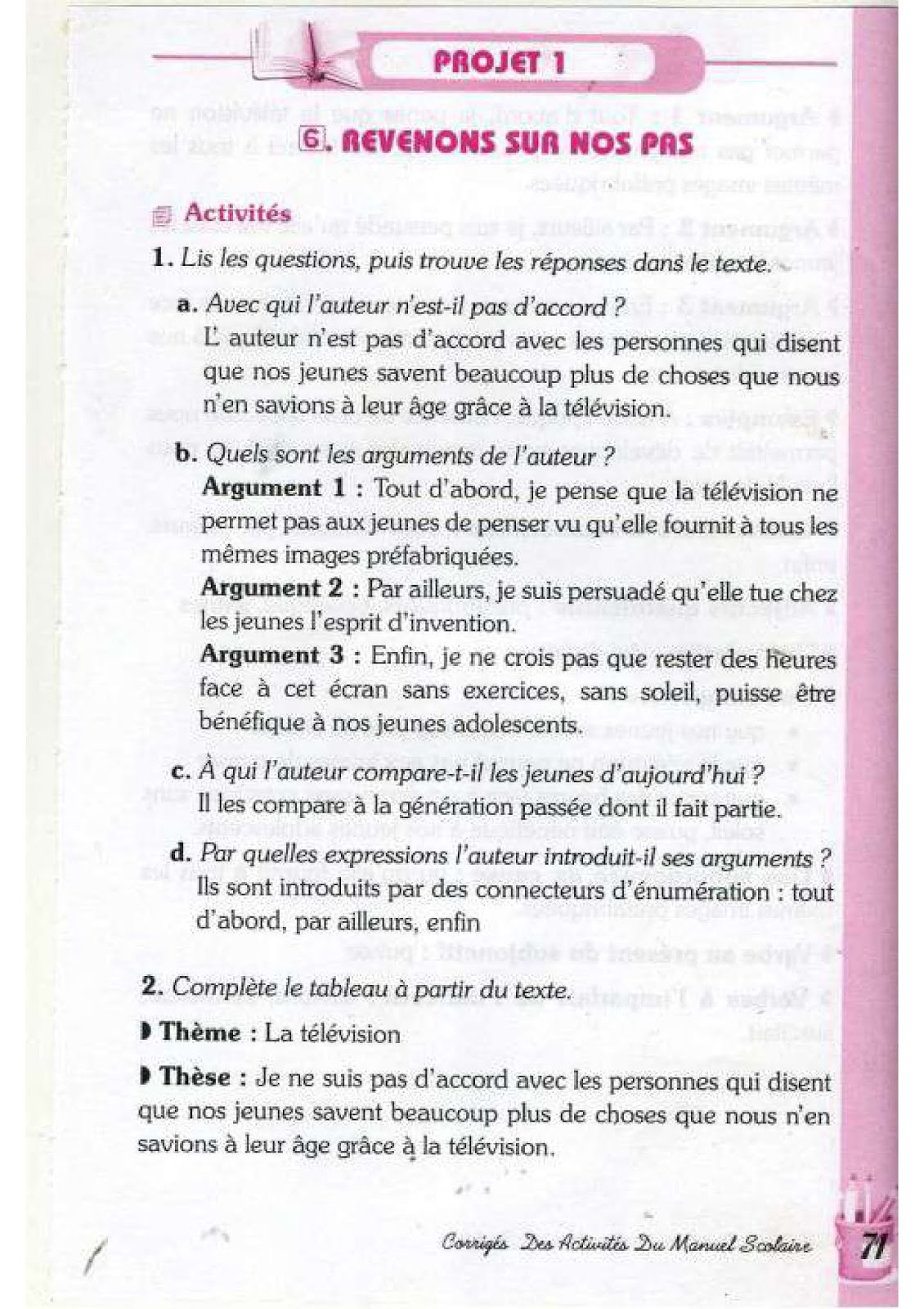حل تمارين صفحة 64 الفرنسية للسنة الرابعة متوسط - الجيل الثاني