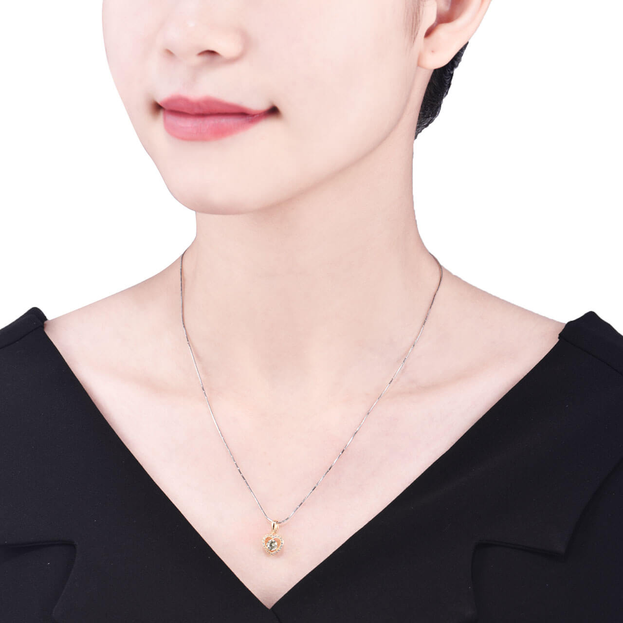 Mặt dây chuyền Vàng 18K đính đá CZ PNJ XMXMY000292