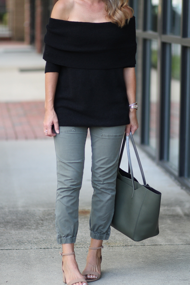 Two Peas in a Blog: Black Off the Shoulder Sweater