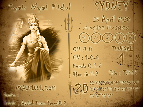 Syair Nyai Sydney 25 April 2020