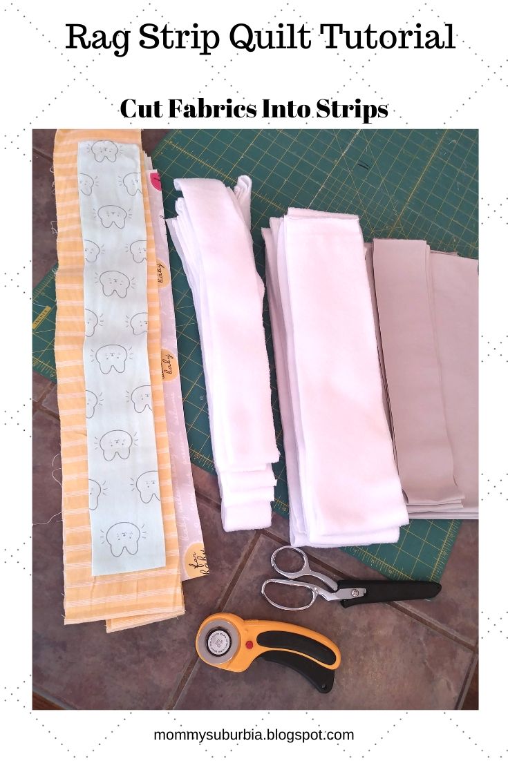 Mommy Suburbia How To Make A Rag Strip Quilt Full Tutorial