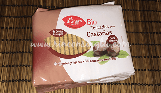 tostadas con castaña sin gluten