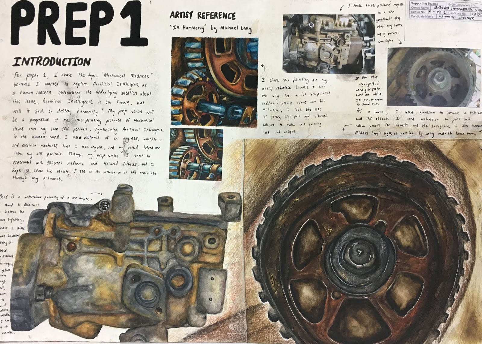 The artist and I Congratulations Grade A students! Art & Design IGCSE