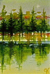 watercolor paintings scenes landscapes holiday winter painted watercolors famous watercolour painting water scene colors scenery jeanne larson another 5x6 both