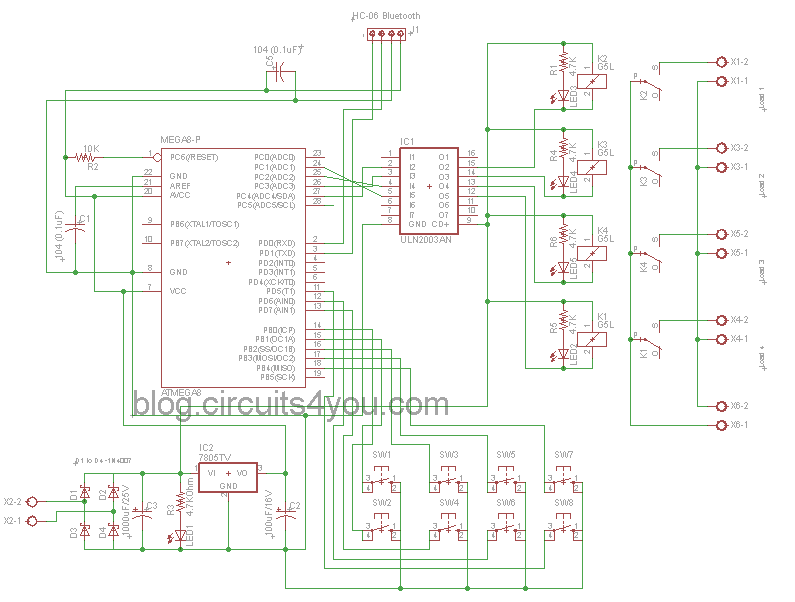 Bluetooth based home automation | circuits4you.com