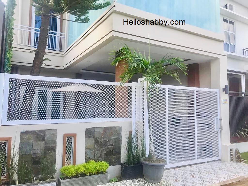 pagar rumah besi jaring