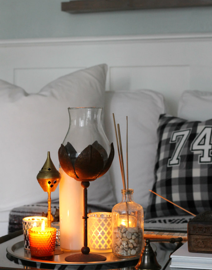 How to create a Bohemian Candle Tray