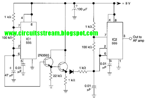 Simple Siren Alarm Circuit Diagram | Electronic Circuit Diagrams