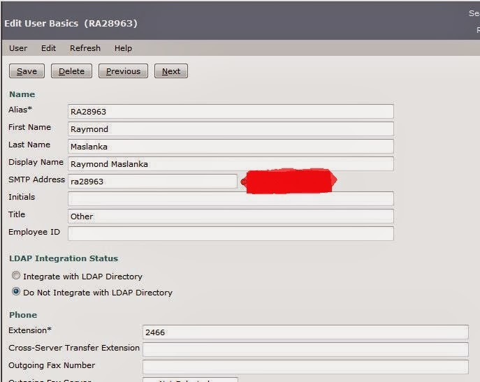  Maxtor Unity Connection 8.6 find Alternate Extensions