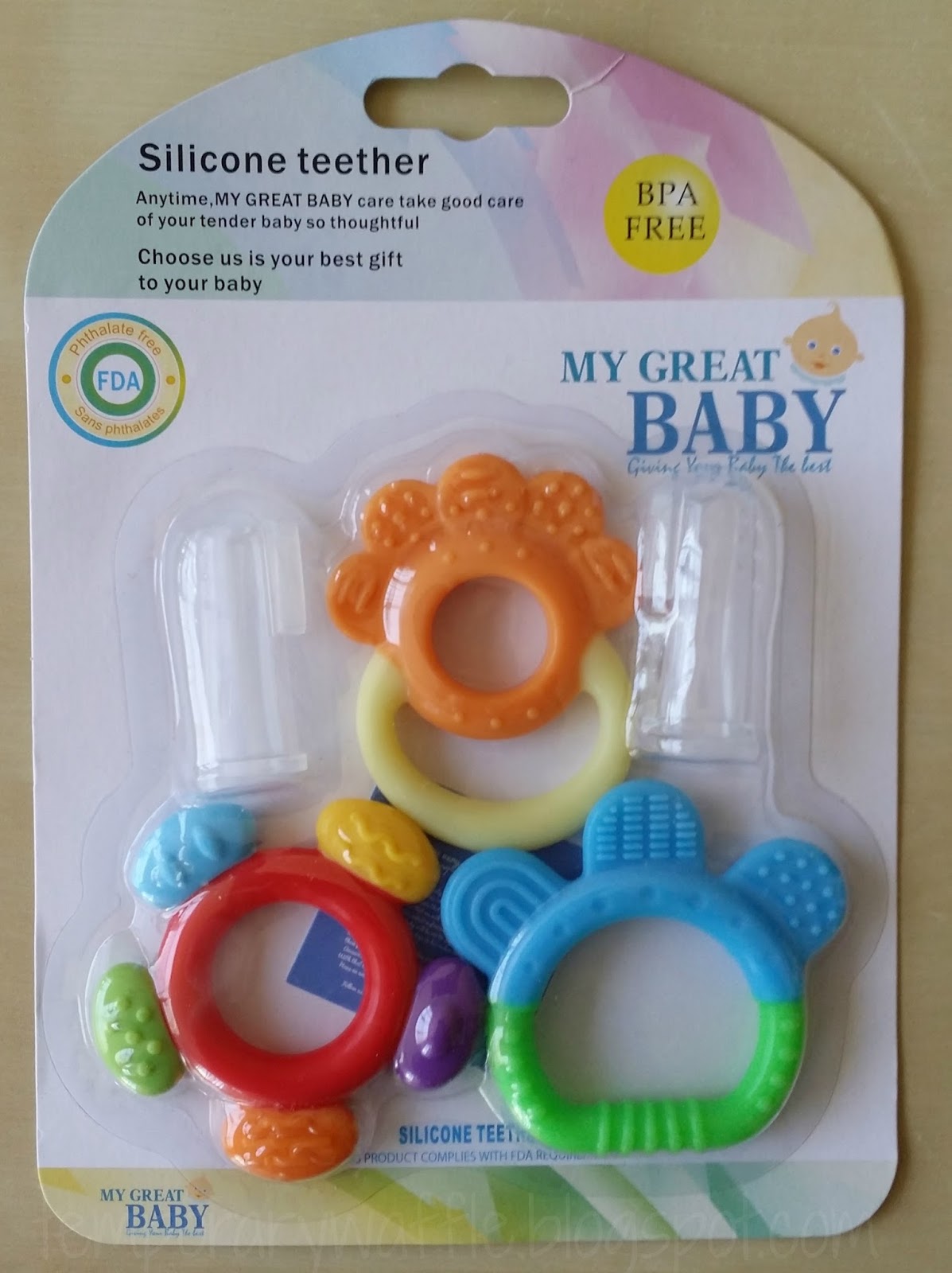 Temporary Waffle Colorful and Fun Baby Teething Reliever Toys