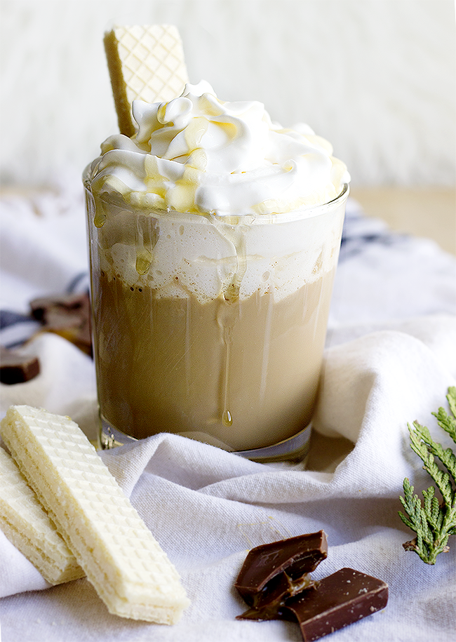 Caramel Waffle Cookie Coffee