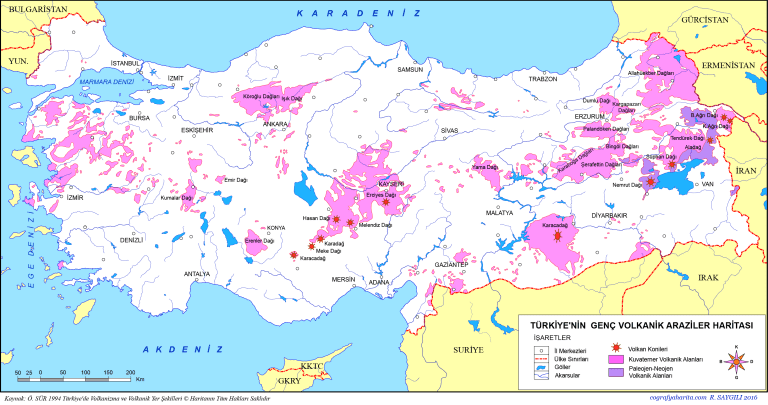 Türkiye Yer Şekilleri Haritaları