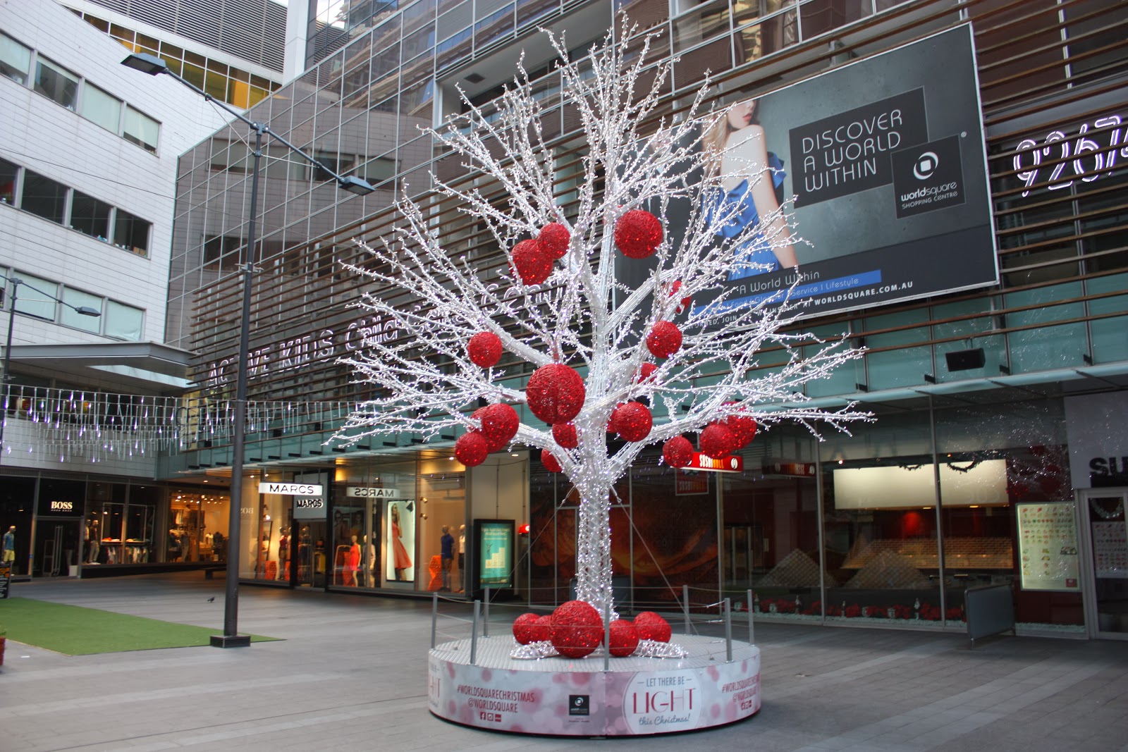 Sydney - City and Suburbs: World Square, Christmas tree