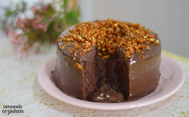 bolo de chocolate crocante