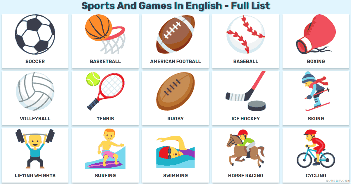 Resources to learn English: Sports vocabulary