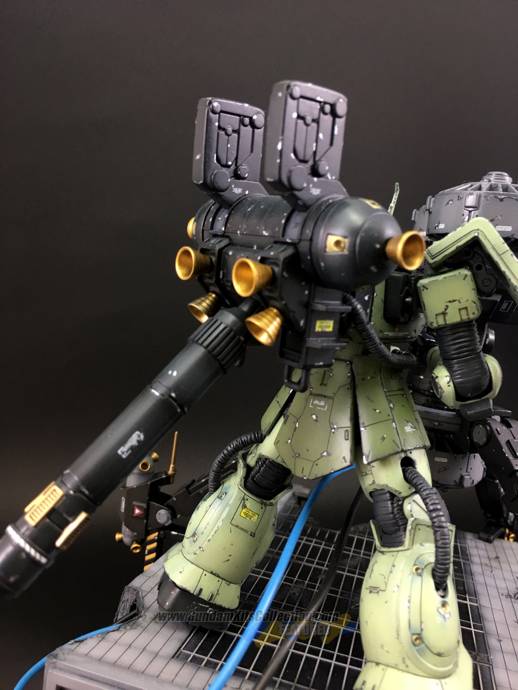 Custom Build HG 1/144 Zaku II + Big Gun [Gundam Thunderbolt] "The Last