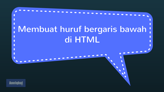 membuat huruf bergaris bawah membuat huruf bergaris bawah