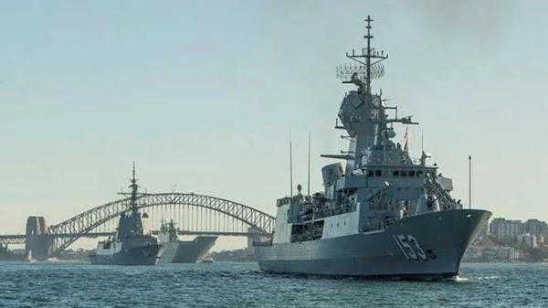 Australia Kirim 6 Kapal Perang Bantu AS Saingi Armada China di Pasifik