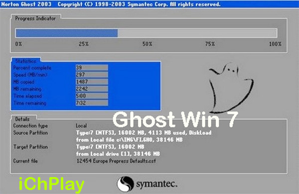 Cách Ghost Win 7 nhanh và đơn giản nhất không cần đĩa CD