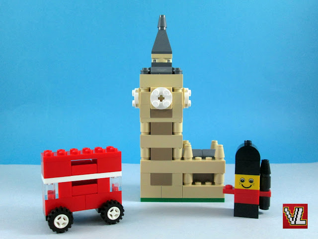 Set LEGO 10682 Creative Suitcase Tema: Bricks & More Modelo 3 Londres