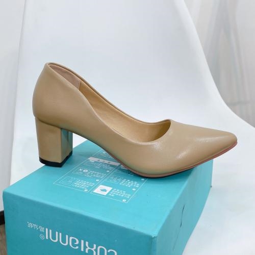 Giày cao gót chất da mờ lì mềm 12 f147358b3 002f 4aa7 af27