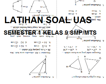 Latihan Soal Pas Semester Ganjil Kelas 9 Matematika