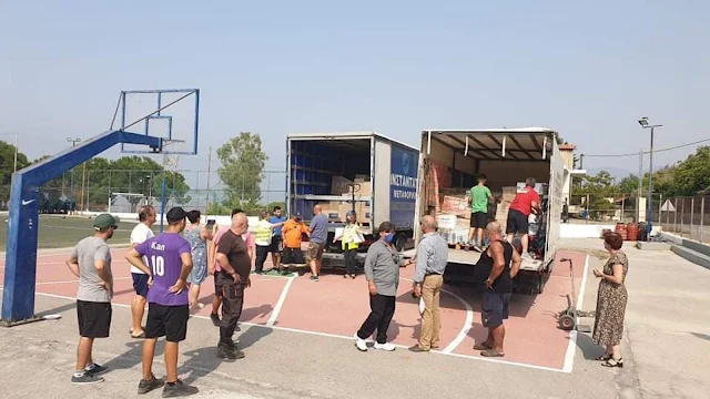 Έφτασε η βοήθεια  αλληλεγγύης του Δήμου Ναυπλιέων στους πυρόπληκτους στις Ροβιές Ευβοίας