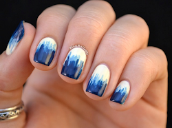 nail designs polish nails paint awesome bleeding dripping simple manicure pink gradient easy cool azul fun gorgeous sky tip ombre