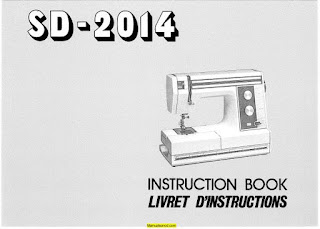New Home SD-2014 Sewing Machine Instruction Manual.