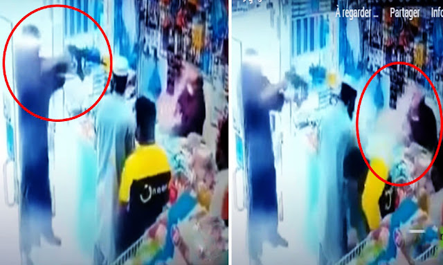 سعودي يقتحم متجرا بالسلاح في الرياض