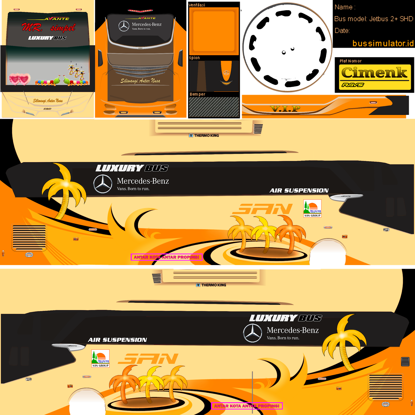 Livery Bus Simulator Indonesia New 5 | Semua Aja