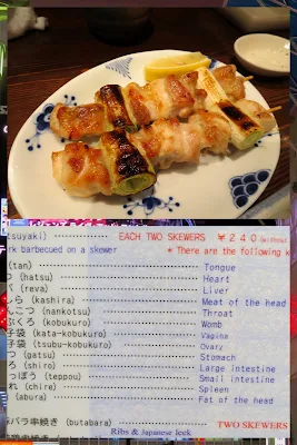 What to eat in Japan: Yakitori and Yakitori menu