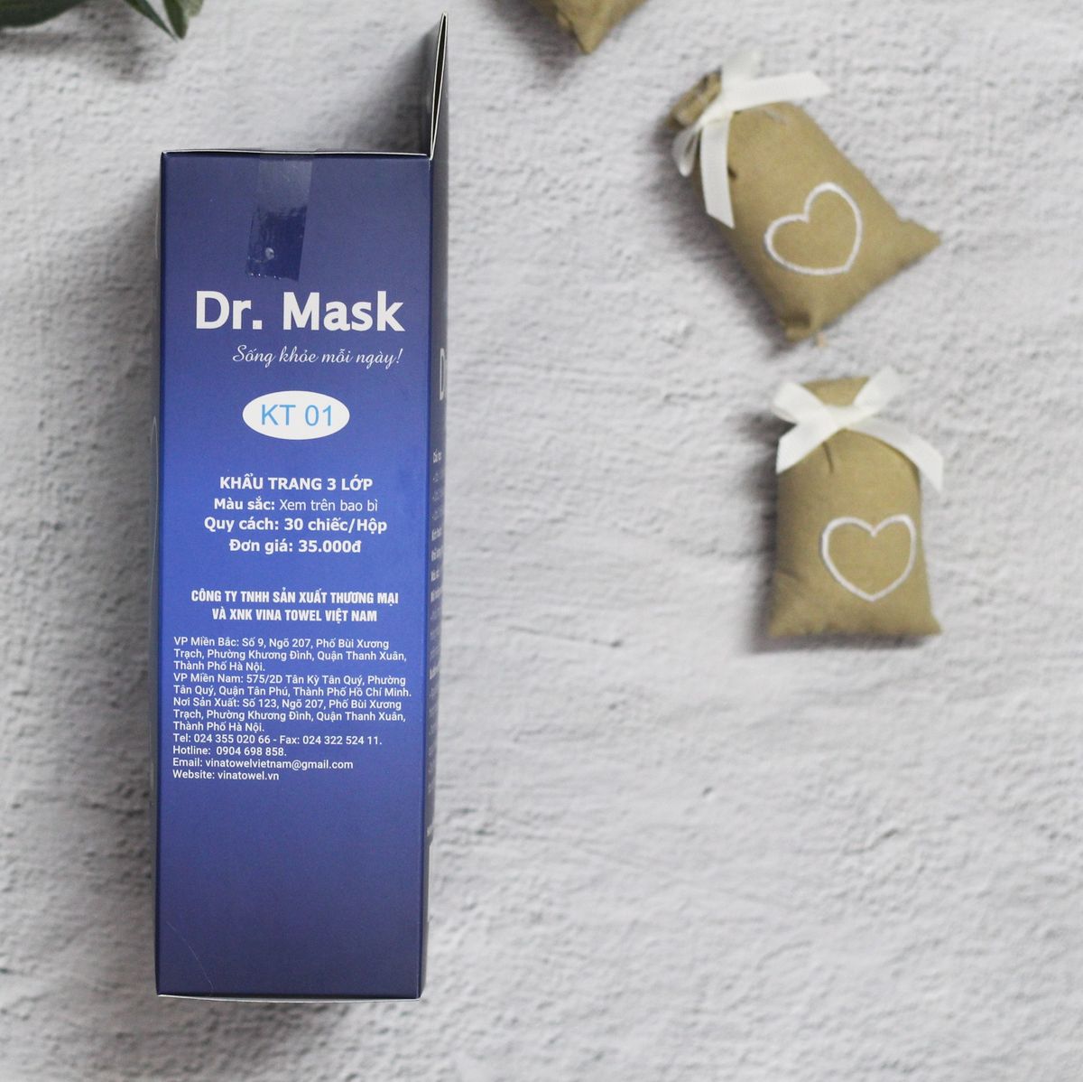 KHẨU TRANG Y TẾ (3 LỚP, HỘP 30 CÁI) - 100 HỘP/THÙNG - DR.MASK