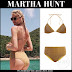 Martha Hunt in gold metallic bikini on July 21