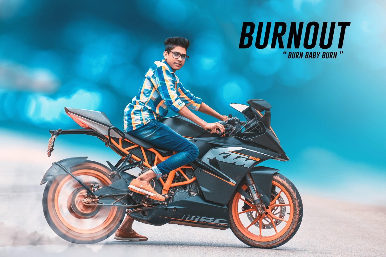 KTM Bike Manipulation Edit With Burn Out editing