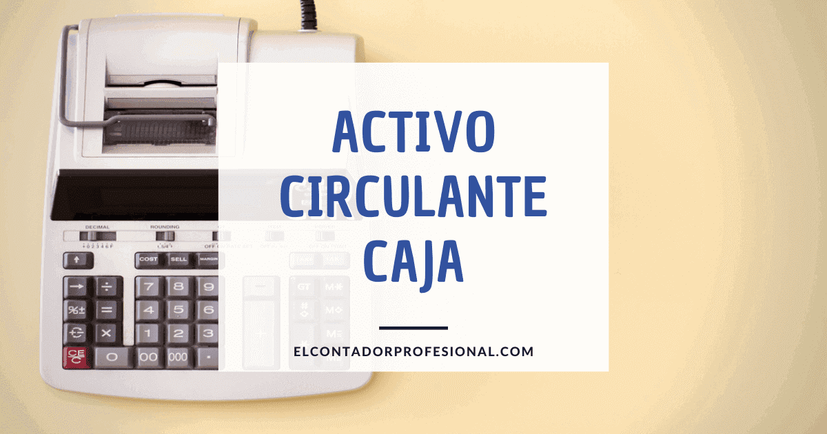 Activo circulante en Caja Conceptos básicos