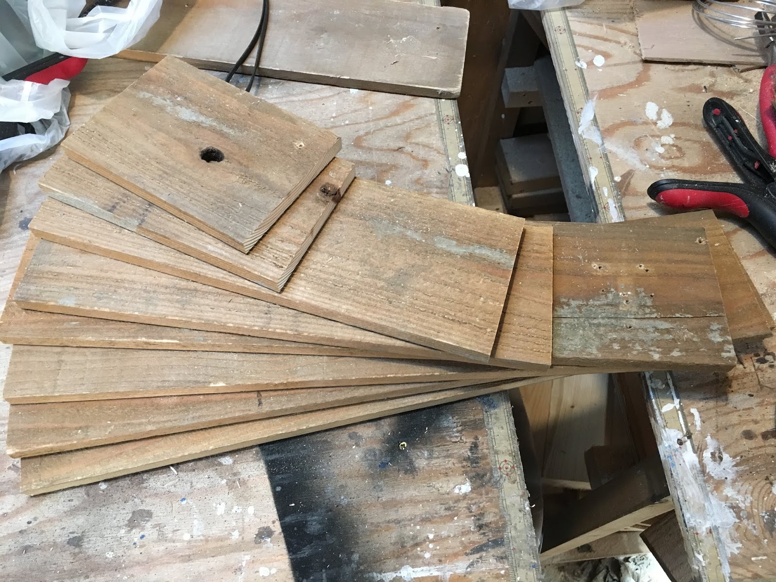 DIY 自宅改造計画 階段状の棚を作ってみた その3