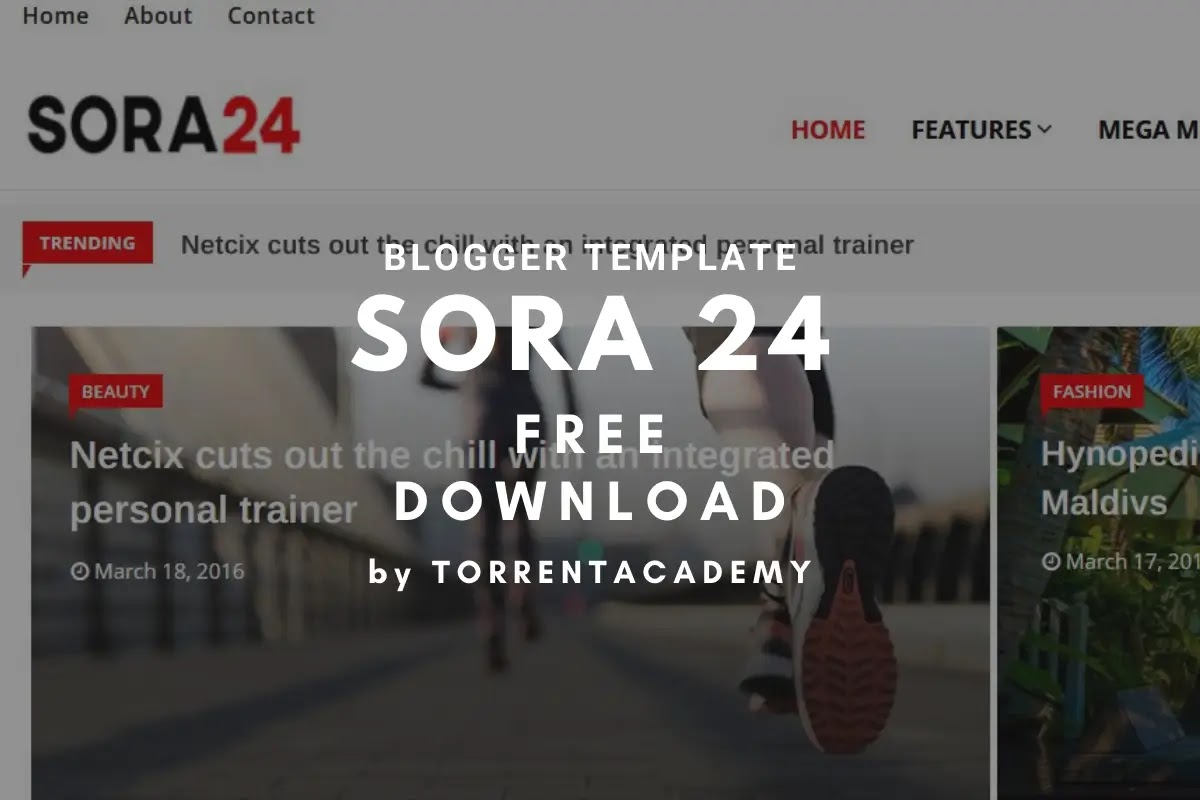 Sora24 Blogger Template Free Download