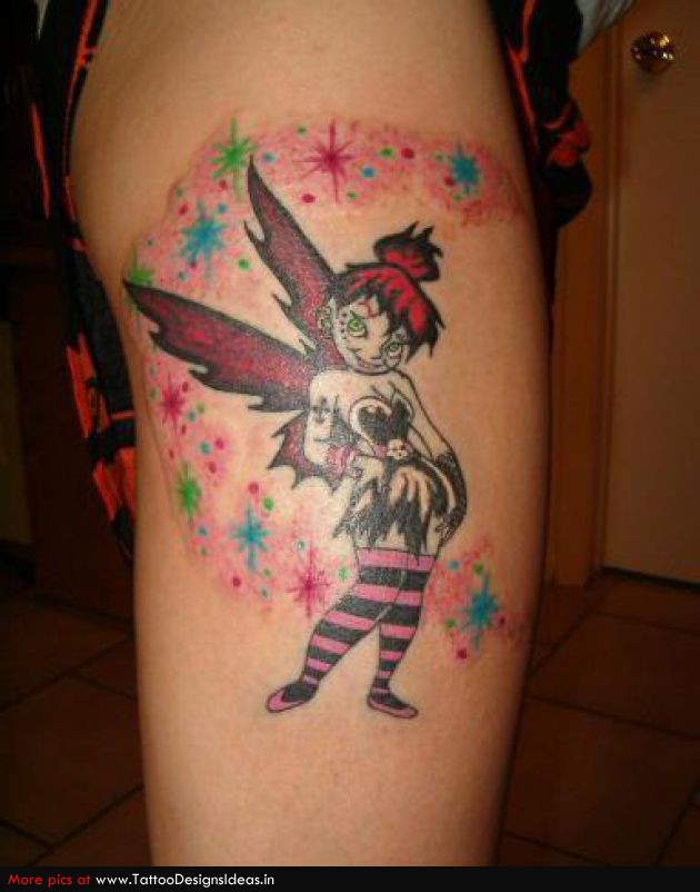 Fairy tattoos with fairy dust.