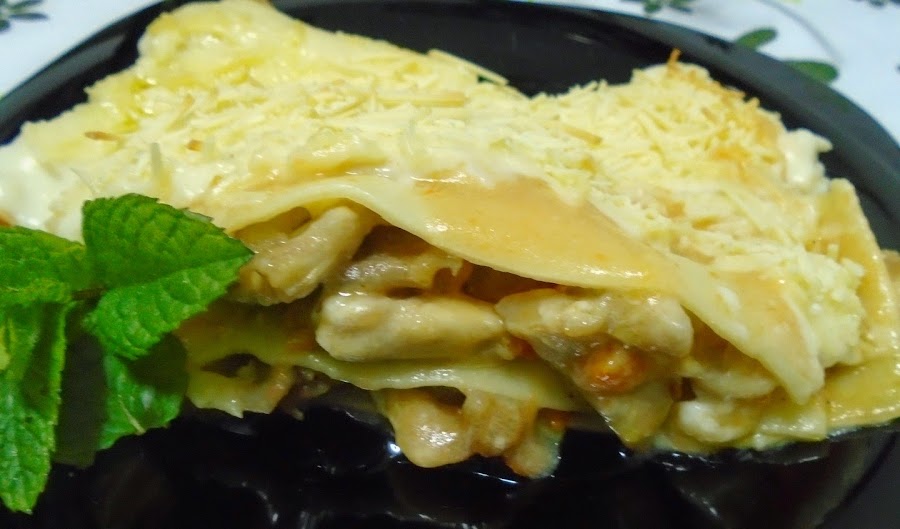 Lasaña de conejo y zanahoria