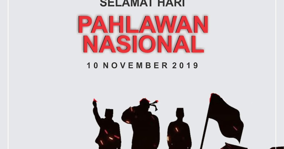 Contoh Desain Logo dan Banner Hari Pahlawan 2019 format