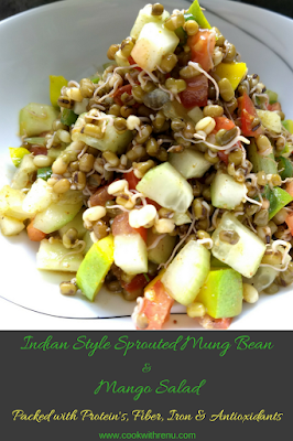 Sprouted Mung Bean & Mango Salad