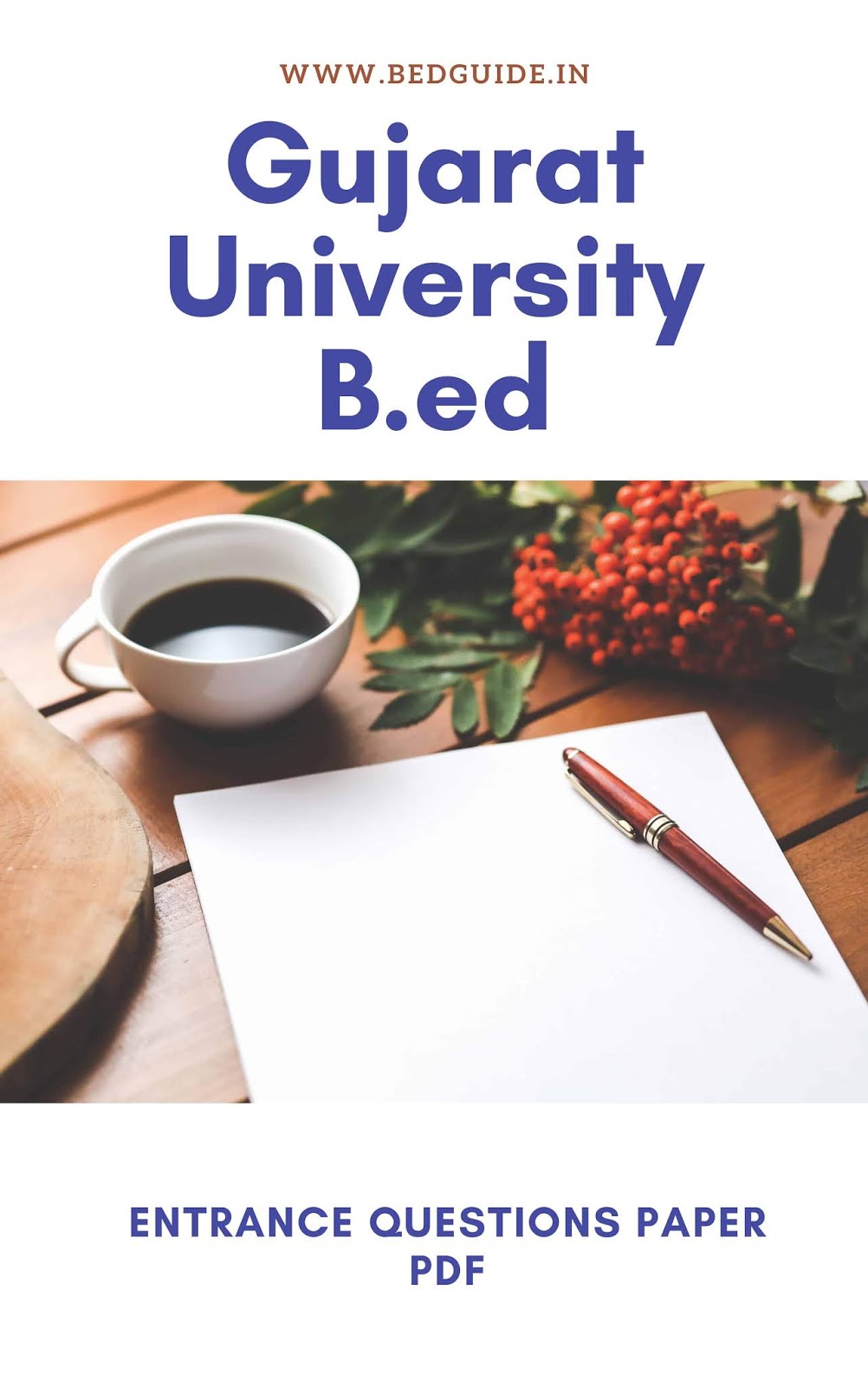 Gujarat University B.ed Entrance Questions Paper