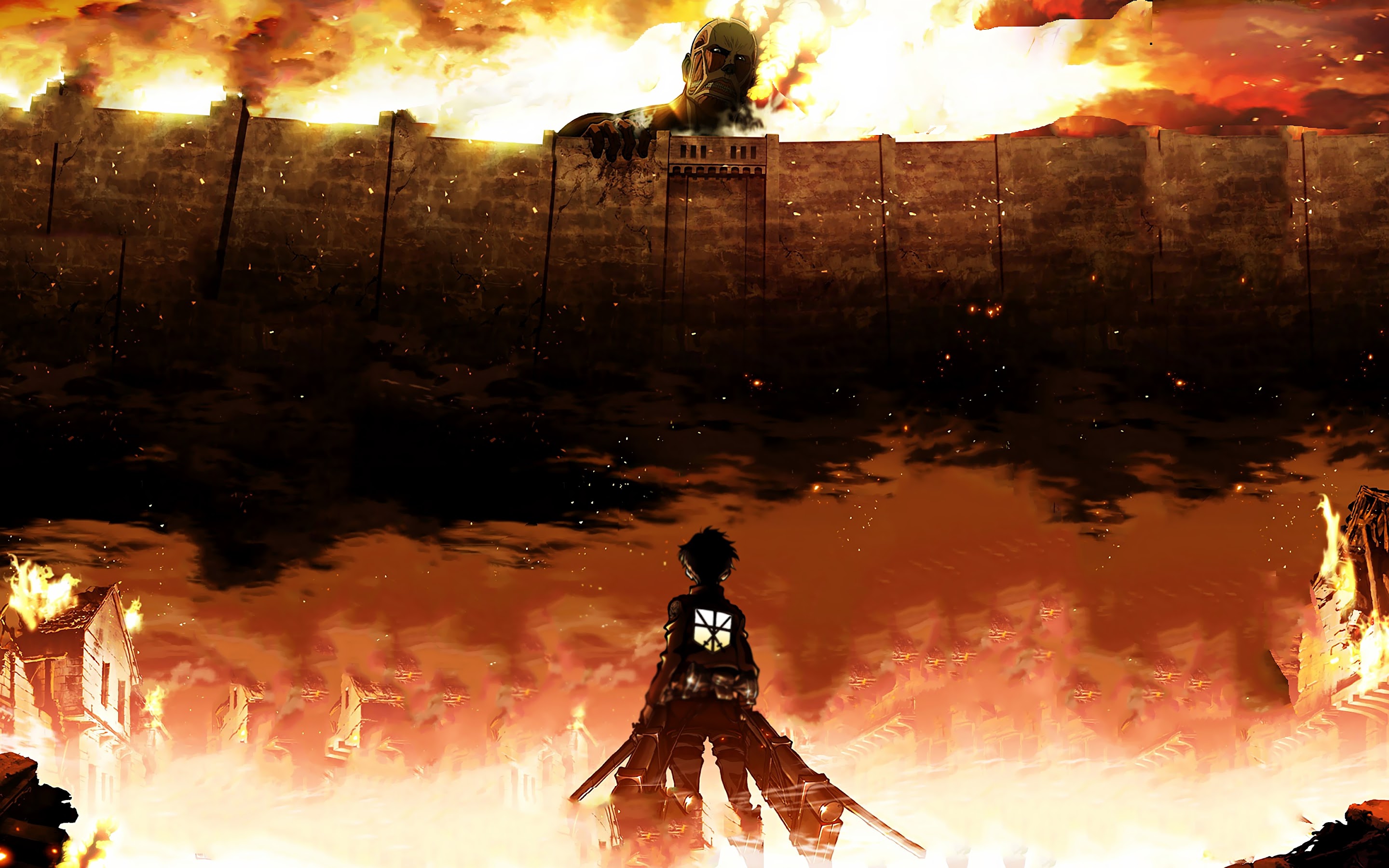 Eren, Colossal Titan, Attack on Titan, 4K, #35 Wallpaper PC Desktop