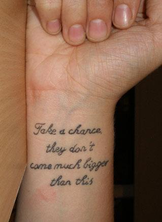 Tatto Sayings on Tattoo For You  The Quotes Tattoos