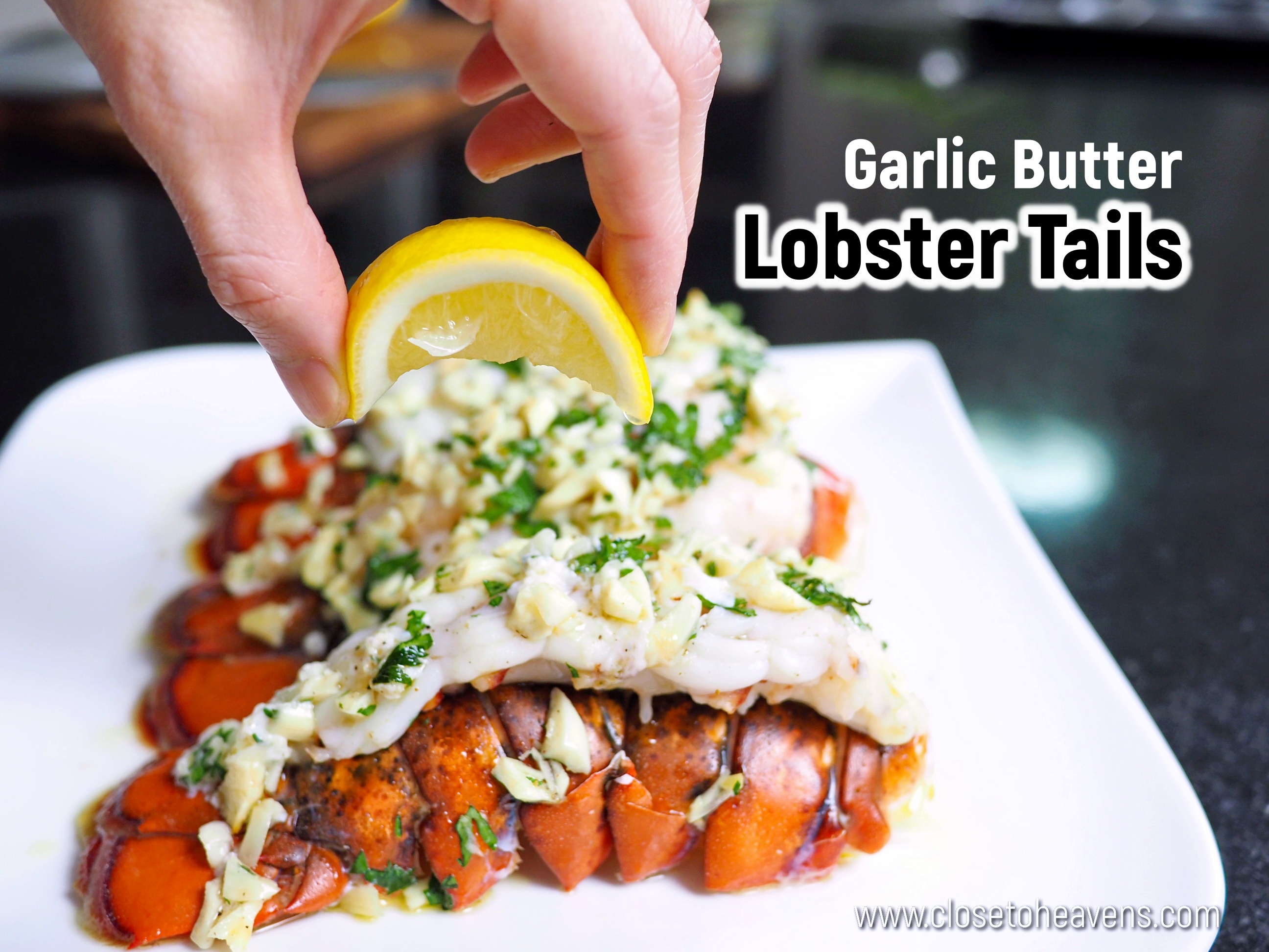 Garlic Butter Lobster Tails recipe สูตรหางกุ้ง ล็อบสเตอร์อบเนยกระเทียม