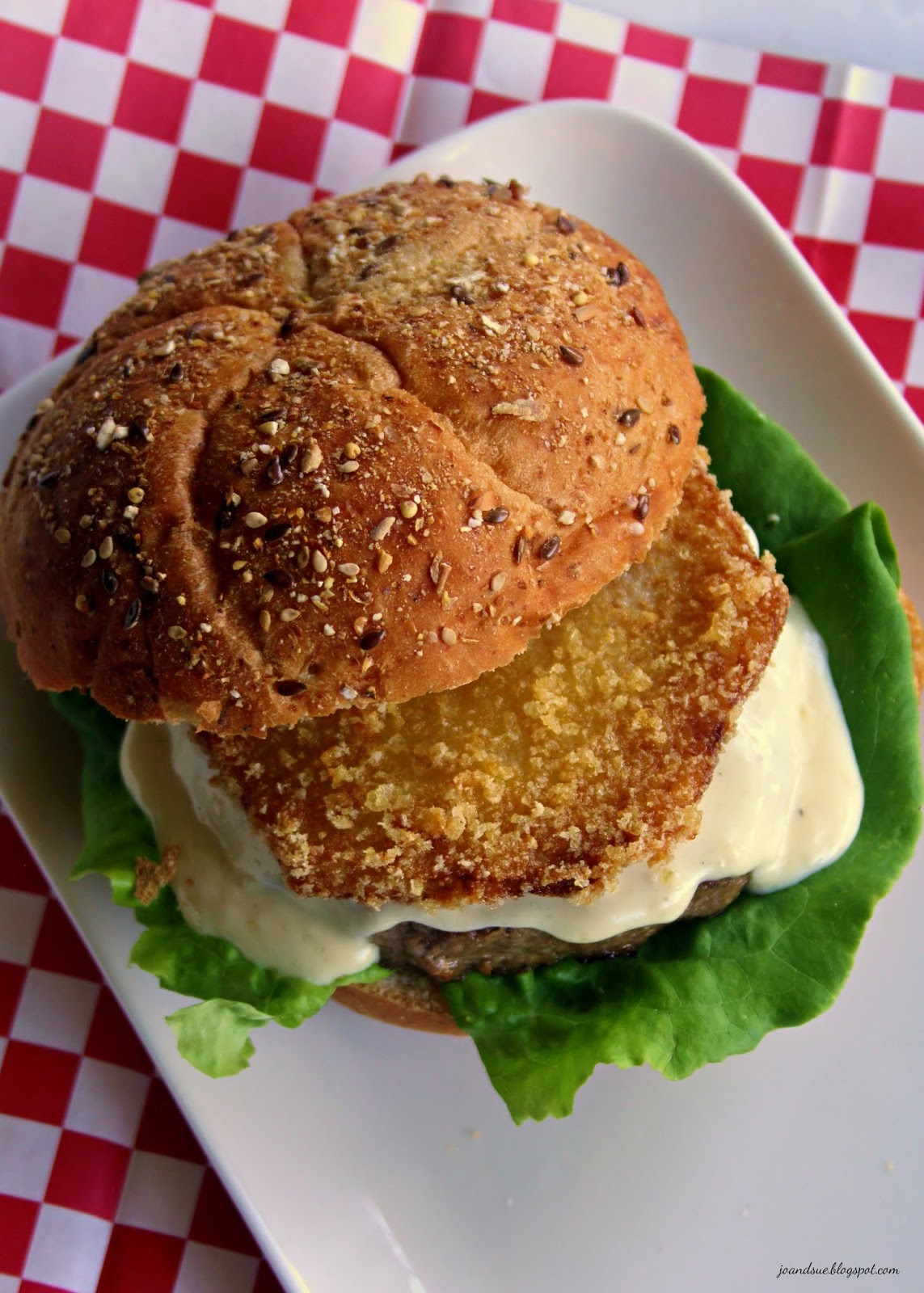 Jo and Sue Jarlsberg Lamb Burger (with KETO alternative)